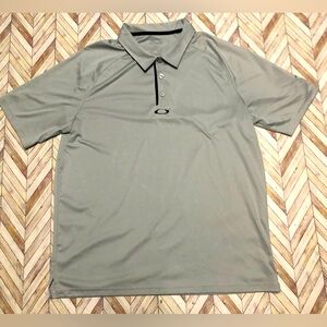 Oakley Regular Fit Coupe Standard Men’s Performance Polo. Grey. Size XL